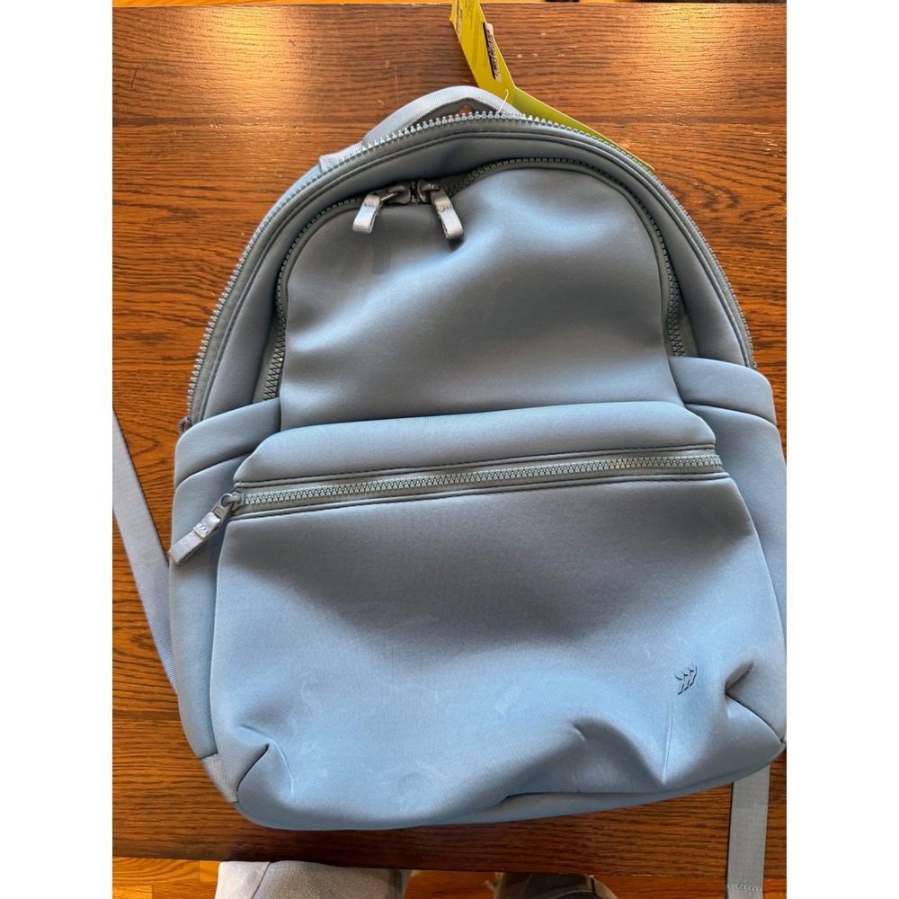 All in Motion Faux Neoprene 15" Laptop Backpack - Dusty Blue - NWT Hiking Yoga